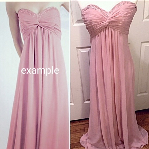 David's Bridal Dresses & Skirts - 🆕️ David's Bridal Long Strapless Dress